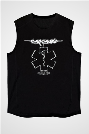 Carcass Siyah Unisex Kolsuz Tişört