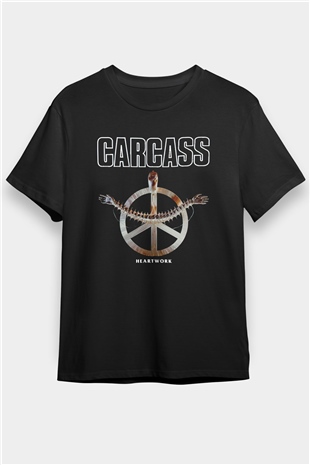 Carcass Siyah Unisex Tişört T-Shirt - TişörtFabrikası