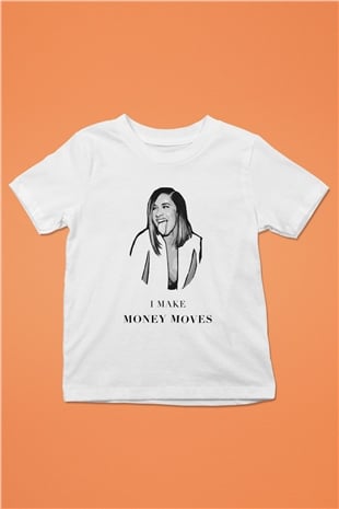 Cardi B Baskılı Beyaz Unisex Çocuk Tişört