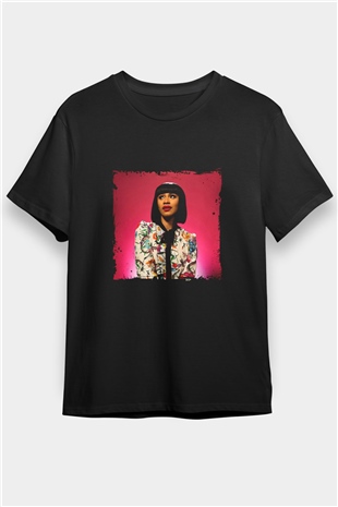 Cardi B Baskılı Unisex Siyah Tişört