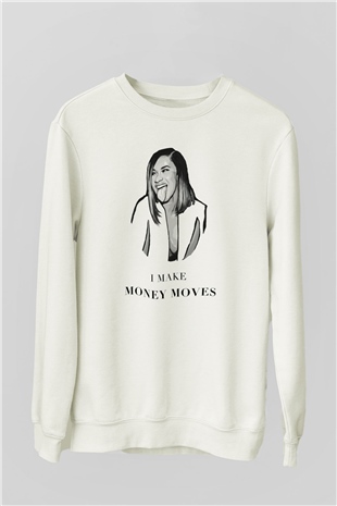Cardi B Beyaz Unisex Sweatshirt