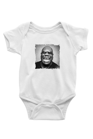 Carl Cox Baskılı Beyaz Bebek Body - Zıbın