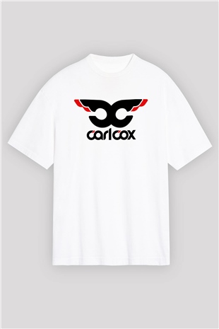 Carl Cox Beyaz Unisex Oversize Tişört T-Shirt