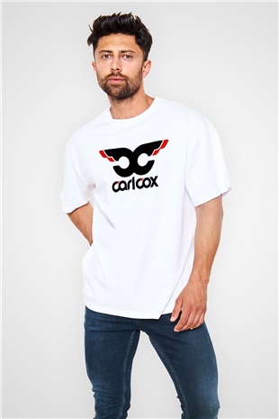 Carl Cox Beyaz Unisex Oversize Tişört T-Shirt