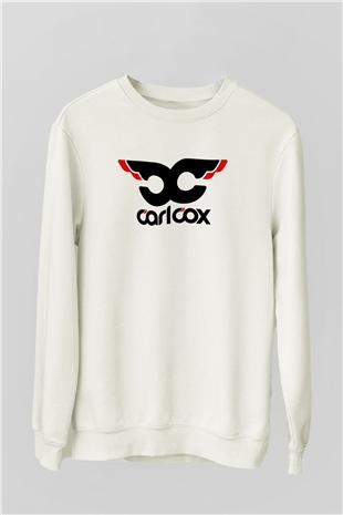 Carl Cox Beyaz Unisex Sweatshirt