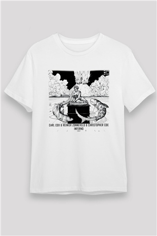 Carl Cox Beyaz Unisex Tişört T-Shirt - TişörtFabrikası