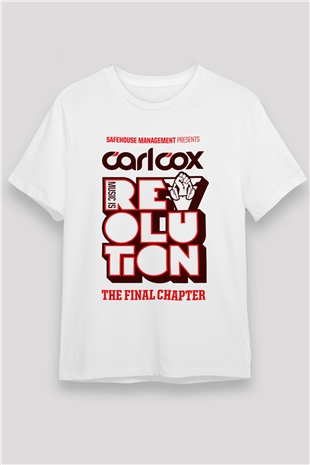 Carl Cox Beyaz Unisex Tişört T-Shirt - TişörtFabrikası