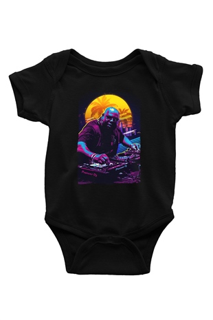 Carl Cox Siyah Bebek Body - Zıbın