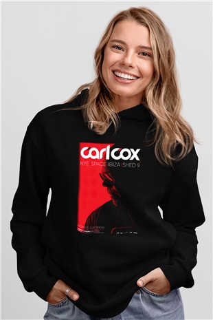 Carl Cox Siyah Unisex Hoodie