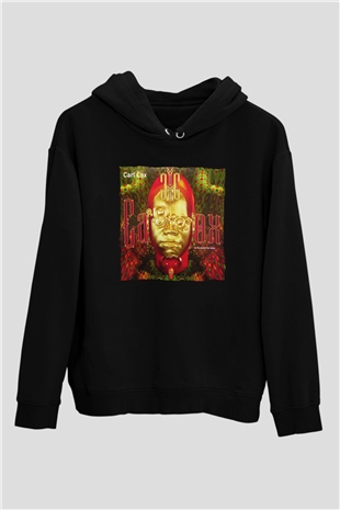 Carl Cox Siyah Unisex Kapüşonlu Sweatshirt