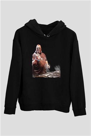 Carl Cox Siyah Unisex Kapüşonlu Sweatshirt