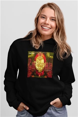 Carl Cox Siyah Unisex Kapüşonlu Sweatshirt
