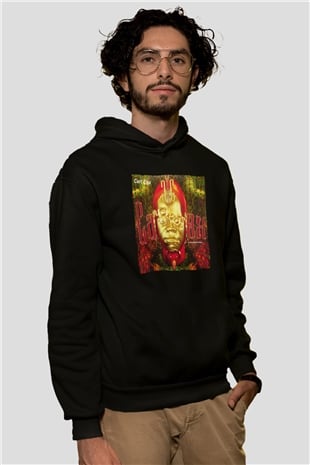 Carl Cox Siyah Unisex Kapüşonlu Sweatshirt