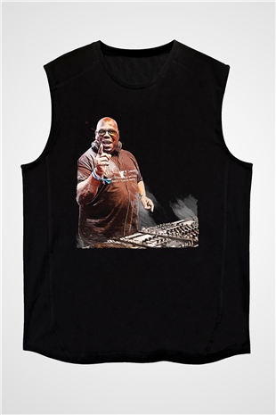 Carl Cox Siyah Unisex Kolsuz Tişört