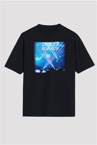 Carl Cox Siyah Unisex Oversize Tişört T-Shirt