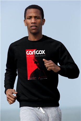 Carl Cox Siyah Unisex Sweatshirt