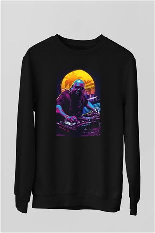 Carl Cox Siyah Unisex Sweatshirt