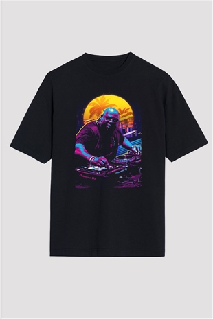Carl Cox Siyah Oversize Tişört Oversize T-shirt - TişörtFabrikası