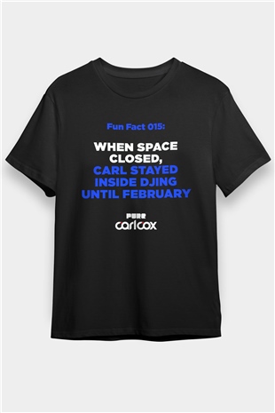 Carl Cox Siyah Unisex Tişört T-Shirt - TişörtFabrikası