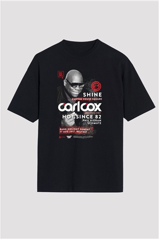 Carl Cox Siyah Oversize Tişört Oversize T-shirt - TişörtFabrikası