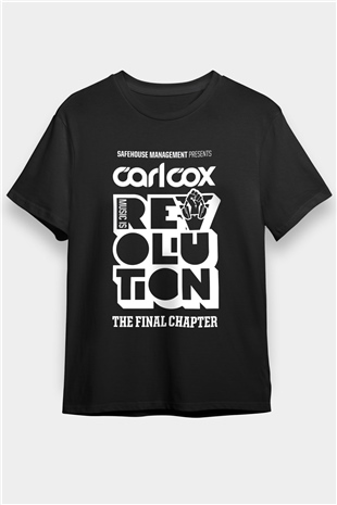 Carl Cox Siyah Unisex Tişört T-Shirt - TişörtFabrikası