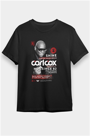 Carl Cox Siyah Unisex Tişört T-Shirt - TişörtFabrikası