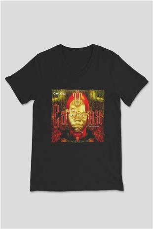 Carl Cox Siyah Unisex V Yaka Tişört