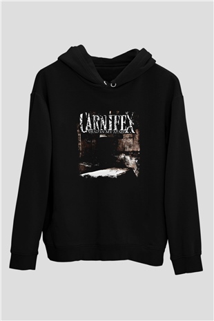 Carnifex Baskılı Unisex Siyah Hoodie