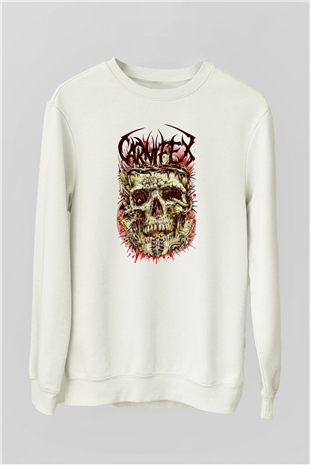 Carnifex Beyaz Unisex Sweatshirt