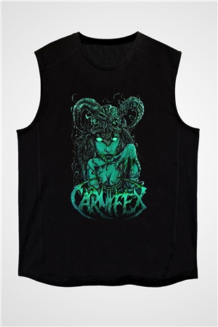 Carnifex Siyah Unisex Kolsuz Tişört