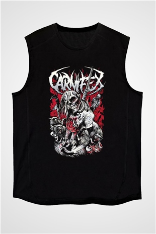 Carnifex Siyah Unisex Kolsuz Tişört
