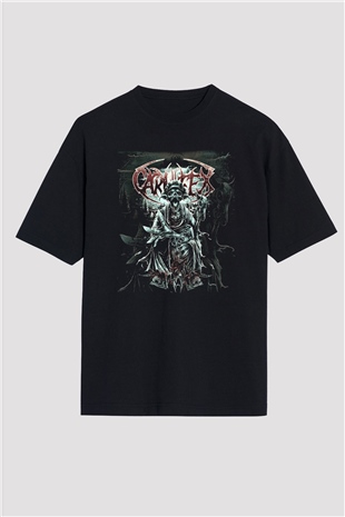 Carnifex Siyah Unisex Oversize Tişört T-Shirt