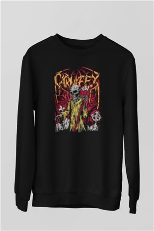 Carnifex Siyah Unisex Sweatshirt