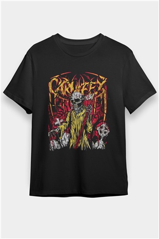 Carnifex Siyah Unisex Tişört T-Shirt - TişörtFabrikası