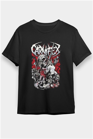 Carnifex Siyah Unisex Tişört T-Shirt - TişörtFabrikası