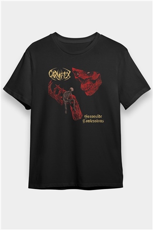 Carnifex Siyah Unisex Tişört T-Shirt - TişörtFabrikası