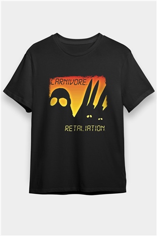 Carnivore Baskılı Unisex Siyah Tişört