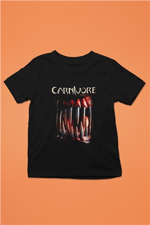 Carnivore Siyah Unisex Çocuk Tişört