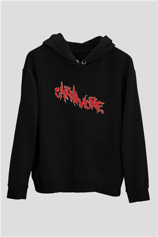 Carnivore Siyah Unisex Kapüşonlu Sweatshirt