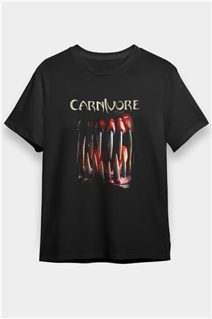 Carnivore Siyah Unisex Tişört T-Shirt - TişörtFabrikası