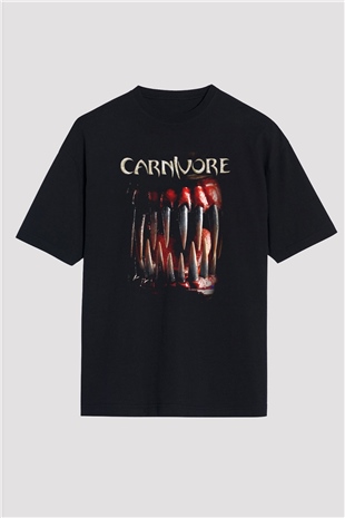 Carnivore Siyah Oversize Tişört Oversize T-shirt - TişörtFabrikası