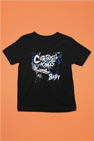 Carousel Kings Siyah Unisex Çocuk Tişört