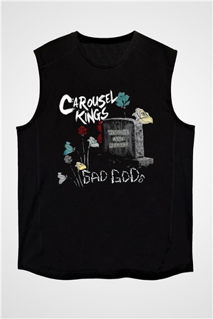 Carousel Kings Siyah Unisex Kolsuz Tişört