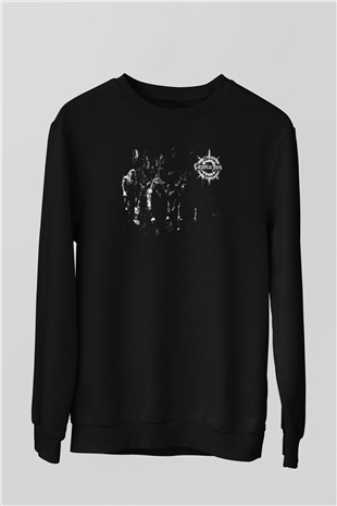 Carpathian Forest Baskılı Unisex Siyah Sweatshirt