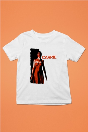 Carrie Beyaz Unisex  Çocuk Tişört