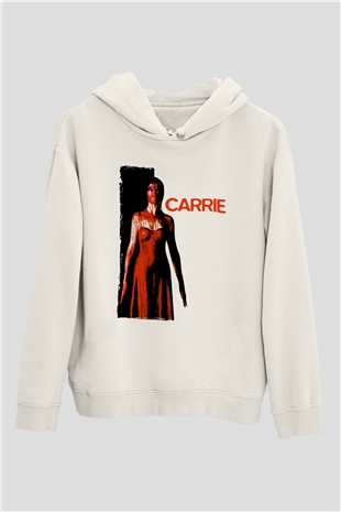 Carrie Beyaz Unisex Hoodie