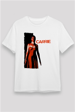 Carrie Beyaz Unisex Tişört