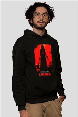Carrie Siyah Unisex Hoodie