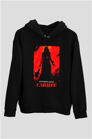 Carrie Siyah Unisex Hoodie