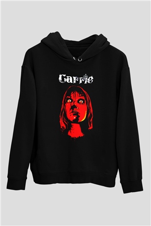 Carrie Siyah Unisex Hoodie